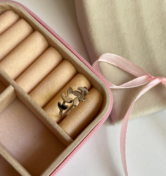 انگشتر مینیمال مدل برگ