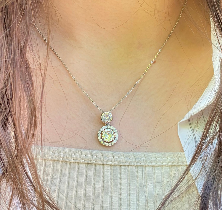 گردنبند زنانه جواهری نگینی