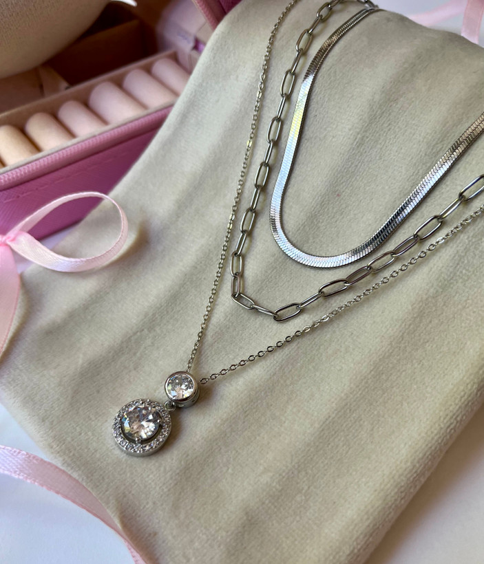 کالکشن گردنبند زنانه جواهری مدل مینیمال